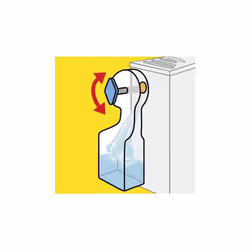 Radiator Bleeding Key, Polyethylene, White, 4 x 15 x 5 cm