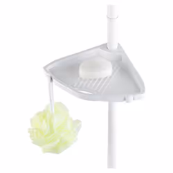 WENKO Compact bathroom wall shelf Aluminium, Plastic - Additional view 4