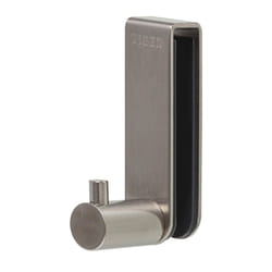 Rhino Shower enclosure, Towel hook 6-8 mm, Brushed stainless steel, 37x16x61mm