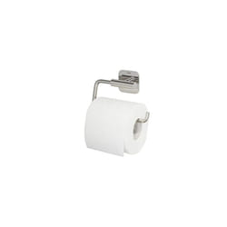 Colar Toilet Roll Holder, Mounting without Drilling, Stainless Steel Polished, 14.6 x 9.9 x 3.4 cm