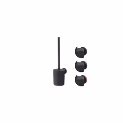 Tiger Urban Toilet Brush and Holder, Stainless Steel, Black, 9.5 x 38.4 x 11.7 cm
