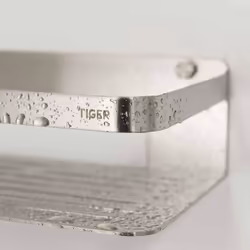 Tiger Bathroom Basket Shower Storage Shelf Organiser Caddy Silver 1400030946