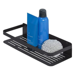 Tiger Caddy Shower Basket Large, Stainless Steel, Black, 32 x 70 x 13.6 cm