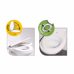 Tiger Toilet Seat Comfort Care Extra High Bathroom Ergonomics Bidet Seat Kit - Additional view 7