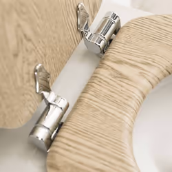 Tiger Soft-Close Bathroom Lavatory Toilet Seat Scaffold MDF Brown 252022546 - Additional view 4