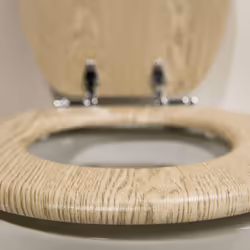 Tiger Soft-Close Bathroom Lavatory Toilet Seat Scaffold MDF Brown 252022546 - Additional view 5