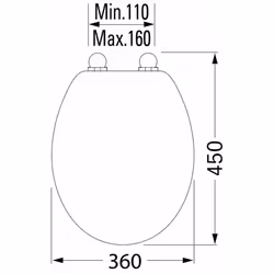 Tiger Soft-Close Bathroom Toilet Seat Cover Memphis Duroplast White 252930646 - Additional view 9