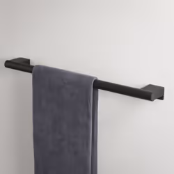 Tiger Bathroom Towel Rail Hanger Bold Matt Black Wall-mounted Stainless steel