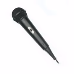 Vivanco DM 10, Dynamic microphone (mono), Wired, Black, 3.1 m