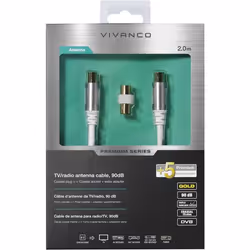 Vivanco 43151 coaxial cable 2 m White