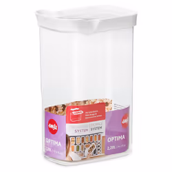 EMSA Optima Rectangular Container 2.2 L Transparent, White 1 pc(s) - Additional view 2