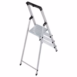 Krause 126214 ladder Step ladder Aluminium, Black