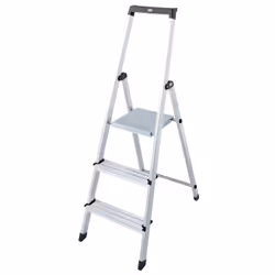 Krause 126214 ladder Step ladder Aluminium, Black