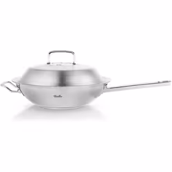 Fissler 084-888-30-000/0, Round, Wok/Stir-Fry pan, Stainless steel, 230 °C, Stainless steel, 4.1 L