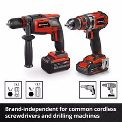 Einhell Universal Wood Drill Bit Set 10 Pieces Brad With S-CASE Box Accessory