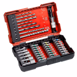 Einhell KWB Universal Drill Bit Set 39pc with Case for 1/4 Inch Hexagon Socket