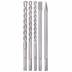 Einhell 49194005, Rotary hammer chisel attachment, Steel, Steel, 400 mm, 2.5 cm, 5 pc(s)