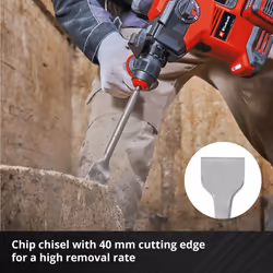 Einhell 3x Chisel Bit Set 250mm For SDS+ Rotary Hammers Steel Flat Spade - Additional view 6