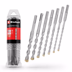 Einhell 7x Concrete Drill Bit Set 160mm 6-14mm For SDS+ Rotary Hammers Steel