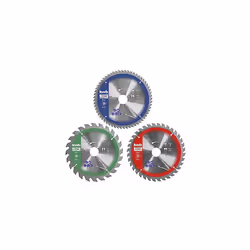 Circular Saw Blade Set 165 x 20/16, Ideal for Hand Circular Saws, for Wood-Based Panels and Construction Materials, Includes ...