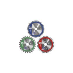 Circular Saw Blade Set 165 x 20/16, Ideal for Hand Circular Saws, for Wood-Based Panels and Construction Materials, Includes 16mm and 20mm Reducer