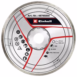 Original Einhell Diamond Cutting Disc 180 x 25.4 mm (Tile Cutter Accessories, Diameter 180 x 25.4 mm, 4 mm Diamond Edge, Max. ...