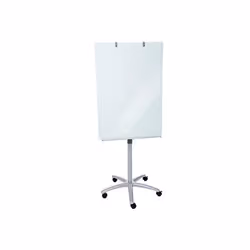 Dahle Glass Mobile Flipchart Easel Magnetic 700x1000mm Grey D01215732