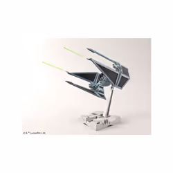 1:72 scale Star Wars Imperial TIE Interceptor model kit by Bandai - Additional view 9