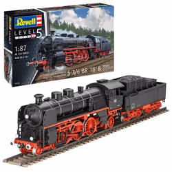 Revell 02168 Express Locomotive S 3/6 BR18 w/Tender 22T 1:87 Model Kit