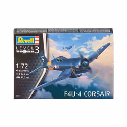 Revell F4U-4 Corsair, Fixed-wing aircraft model, Assembly kit, 1:72, F4U-4 Corsair, Advanced, 65 pc(s)