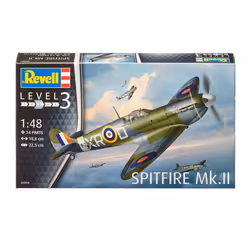 Revell Spitfire Mk.II, Fixed-wing aircraft model, Assembly kit, 1:48, Spitfire Mk.II, Advanced, 34 pc(s)