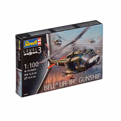 Revell Bell UH-1H Gunship Rotorcraft model Assembly kit 1:100 - Additional view 7