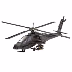 Revell AH-64A Apache, Rotorcraft model, Assembly kit, 1:100, AH-64A Apache, Plastic, Advanced