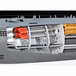 Revell U-Boot Typ XXI U 2540 &Interieur Submarine model Assembly kit 1:144 - Additional view 7