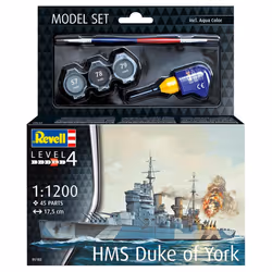 Model Set Battleship HMS Duke of York -1:1200