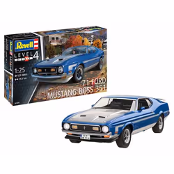 Revell '71 Ford Mustang Boss 351, City car model, Assembly kit, 1:25, '71 Ford Mustang Boss 351, Boy, Plastic