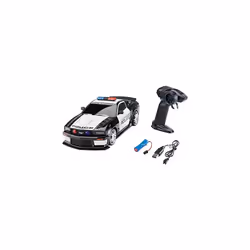 Revell 24665 RC Scale US Police Ford Mustang, GHz-Fernsteuerung, wechselbarer Li-Ion-Akku, LED-Beleuchtung, Blaulicht, Sirene ...