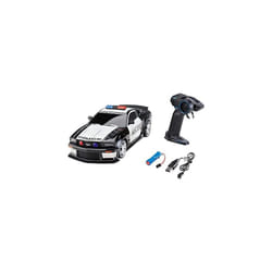 Revell 24665 RC Scale US Police Ford Mustang, GHz-Fernsteuerung, wechselbarer Li-Ion-Akku, LED-Beleuchtung, Blaulicht, Sirene, 33 cm Remote