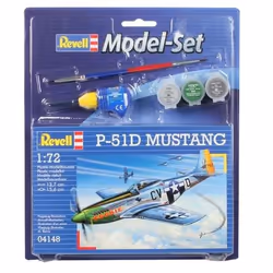 Revell P-51D Mustang, Fixed-wing aircraft model, Assembly kit, 1:72, North American P-51 Mustang, Plastic, Second World War