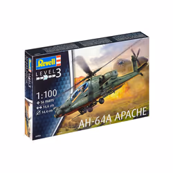 Revell AH-64A Apache Plastic Model Kit 1:100 Scale