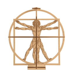 Revell 00509 Leonardo Da Vinci 1:16 Scale Vitruvian Man Wooden Model Kit