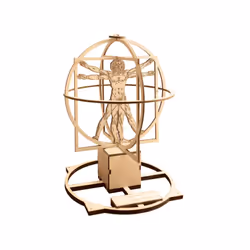 Revell 00509 Leonardo Da Vinci 1:16 Scale Vitruvian Man Wooden Model Kit