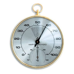 TFA-Dostmann 45.2007 hygrometer/psychrometer Indoor Hair tension hygrometer Gold