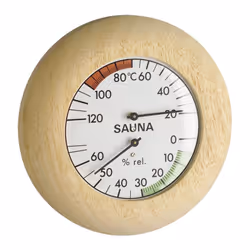 Blooming Weather 40.102800000000002 Sauna Thermometer and Hygrometer - Wood