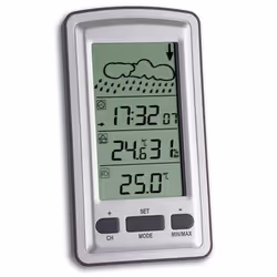 TFA-Dostmann 35.1079, Silver, 20 - 99%, -10 - 60 °C, 14 - 140 °F, -40 - 65 °C, -40 - 149 °F