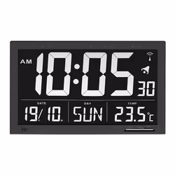TFA-Dostmann 60.4505, Digital alarm clock, Black, AA, 368 mm, 230 mm, 29 mm