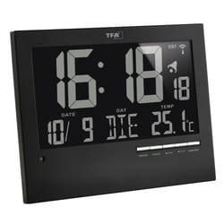 TFA-Dostmann Digital Radio-Controlled Clock with Automatic Backlight