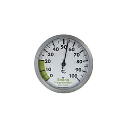 Analog Sauna Hygrometer Heat Resistant Humidity Measure L120xW37xH120mm