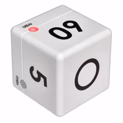 TFA-Dostmann CUBE-TIMER Digital kitchen timer Black, White