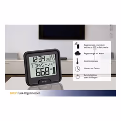 TFA-Dostmann DROP rain gauge 10 m Wireless Black - Additional view 7